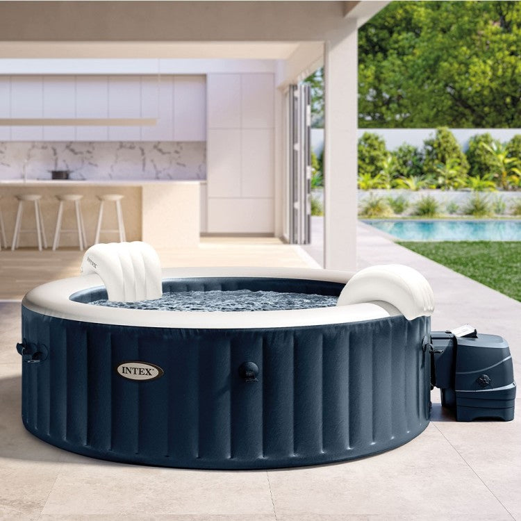 Spa Gonflable Bleu Marine - 6 places - avec Couverture thermique incluse